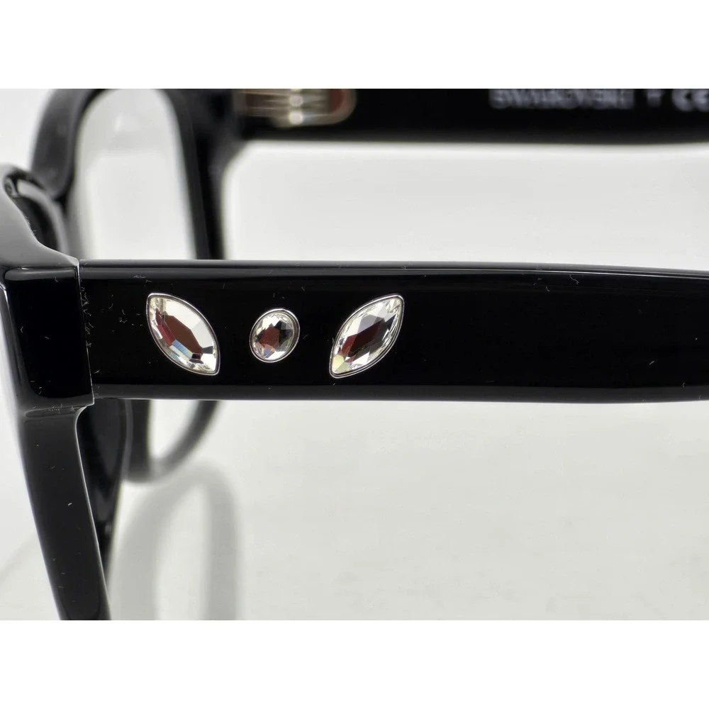 Swarovski SK2007 Eyeglasses Women 54mm Black Crystal Accents - New